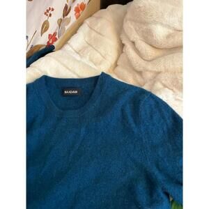 NAADAM Women’s S 100% Cashmere Dark Teal Winter Comfy Soft Workwear City Sweater